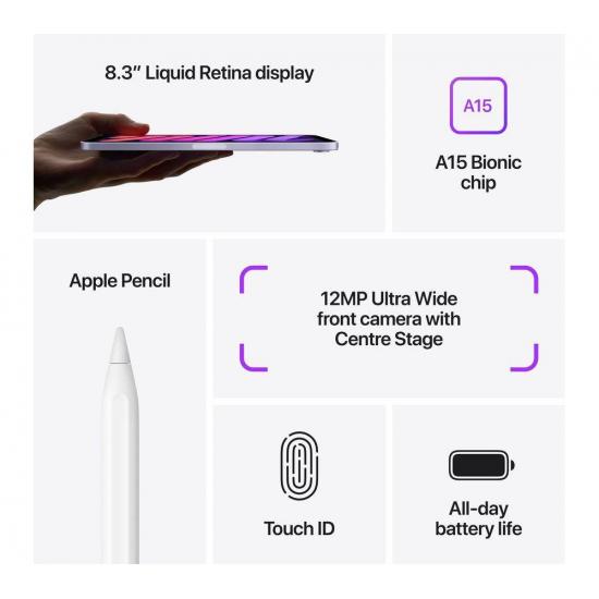 Apple iPad mini 6. Generation (2021, Wi-Fi, 256GB) – Polarstern
