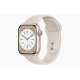 Apple Watch Series 8 41 mm (GPS) Polarstern Aluminiumgehäuse mit Polarstern Sportarmband M/L