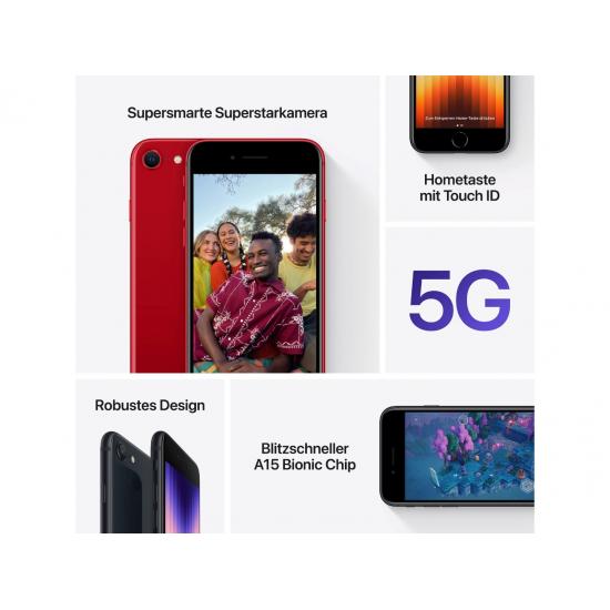 Apple iPhone SE (2022, 64GB) - Mitternacht