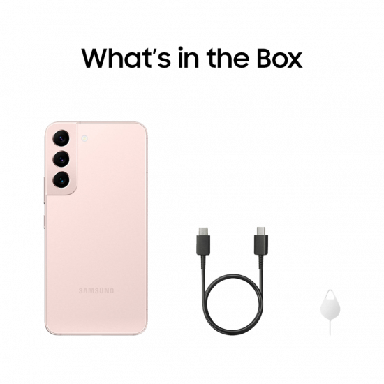Samsung Galaxy S22 5G (SIM-Free, 8+256GB) Smartphone - Pink Gold