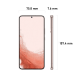 Samsung Galaxy S22+ 5G (SIM-Free, 8+256GB) Smartphone - Pink Gold