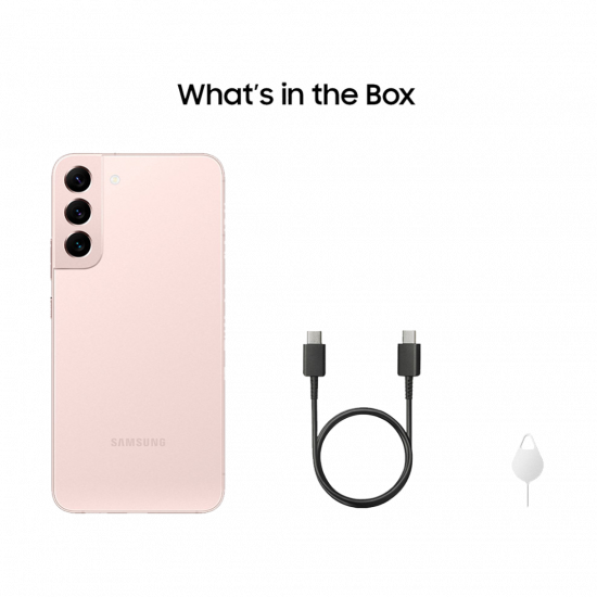 Samsung Galaxy S22+ 5G (SIM-Free, 8+256GB) Smartphone - Pink Gold