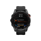 Garmin Fenix 7S Solar Edition (42 mm) – Schiefergrau mit schwarzem Band