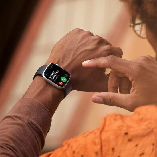 Apple Watch Series 8 45 mm (GPS) Mitternacht Aluminiumgehäuse mit M/L Mitternacht Sportarmband Apple Watch Series 8 45 mm (GPS) Mitternacht Aluminiumgehäuse mit M/L Mitternacht Sportarmband