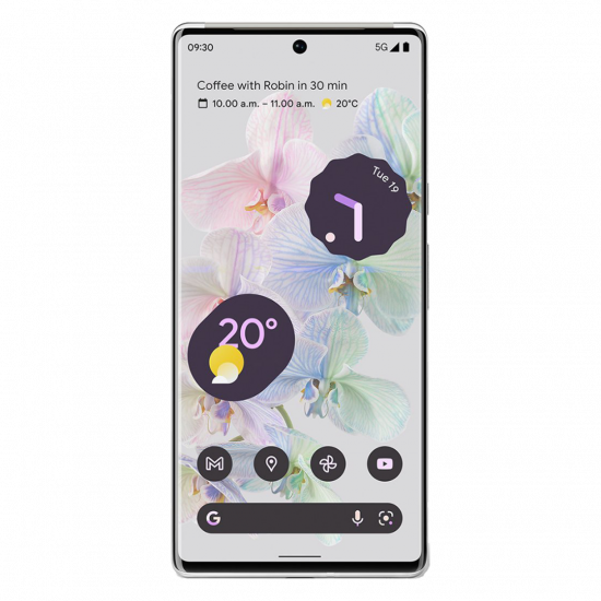 Google Pixel 6 Pro 5G Smartphone (12GB+128GB, Dual-SIM) – Cloudy White