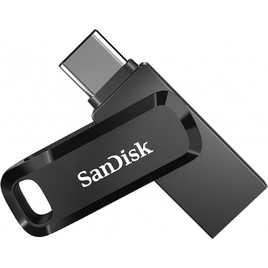SanDisk Ultra 128 GB Dual Drive Go USB Typ C Flash-Laufwerk (Schwarz)