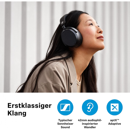 Sennheiser Momentum 4 Kabelloser Kopfhörer mit Bluetooth (Schwarz)