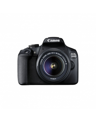 CANON EOS 2000D Spiegelreflexkamera mit Objektiv EF-S 18-55 mm f/3.5-5.6 III