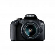 Canon EOS 2000D DSLR Kamera mit EF-S 18-55 mm f/3.5-5.6 IS II Objektiv - Schwarz