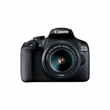 Canon EOS 2000D DSLR Kamera mit EF-S 18-55 mm f/3.5-5.6 IS II Objektiv - Schwarz