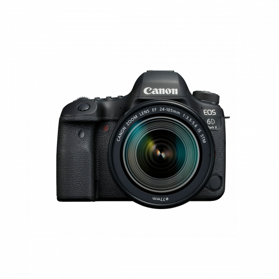 Canon EOS 6D Mark II SLR-Digitalkamera mit EF 24-105mm F3.5-5.6 IS STM Objektiv - Schwarz Canon EOS 6D Mark II SLR-Digitalkamera mit EF 24-105mm F3.5-5.6 IS STM Objektiv - Schwarz