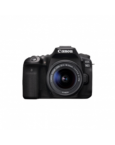 Canon EOS 90D DSLR Kamera with EF-S 18-55 mm f/3.5-5.6 IS STM Objektiv