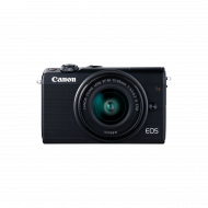 Canon EOS M100 Spiegellose Kamera mit EF-M 15-45 mm f/3.5-6.3 IS STM Objektiv - Schwarz